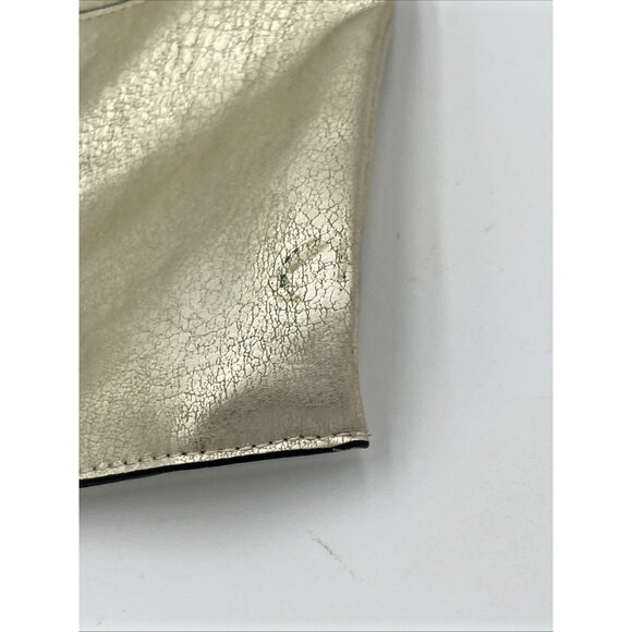 INC Women’s Hand Bag Purse Makeup case Gold Metallic New With Tags - Picture 7 of 7